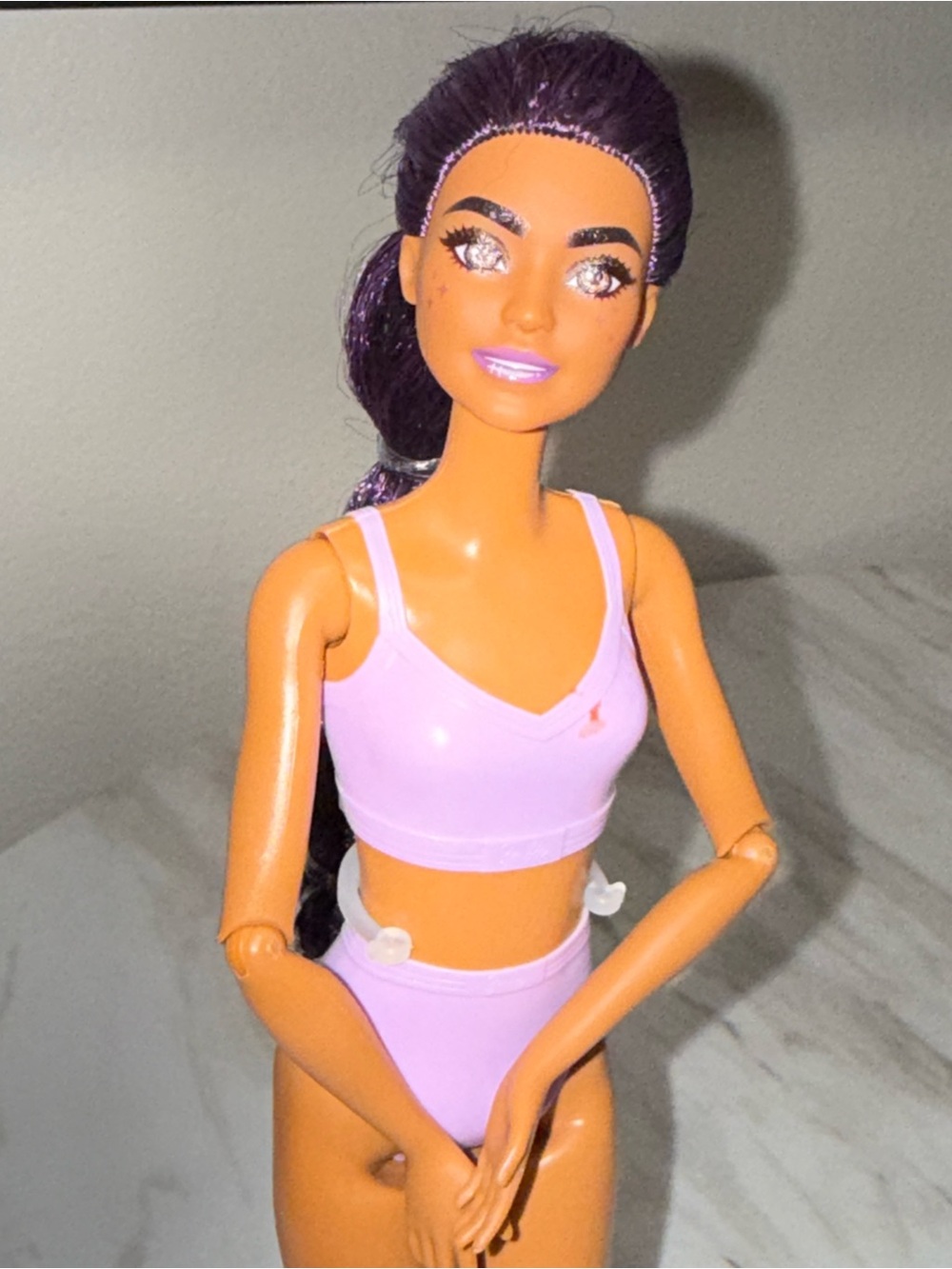Barbie Mattel Made to Move 11" Doll Articulated Purple Hair 2016